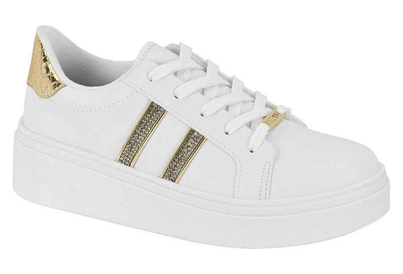 Tenis Vizzano Flatform Branco Tênis Vizzano Flatform Com Brilhos
