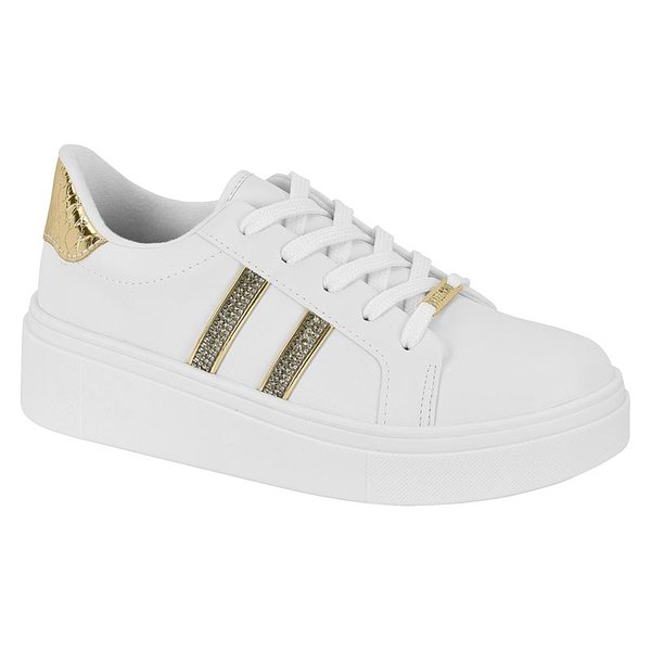 Filete Dourado Tenis Vizzano Branco Com Dourado Tenis Vizzano