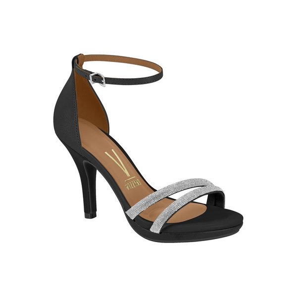 Sandália Feminina Salto Salto Vizzano Preto Fino Sandália Vizzano