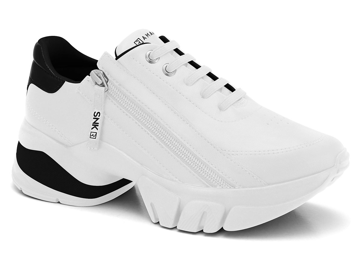 tenis ramarim branco e preto