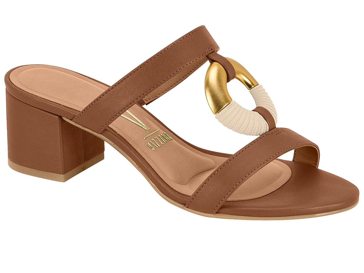 Tamanco Vizzano De Salto Bloco Mocca