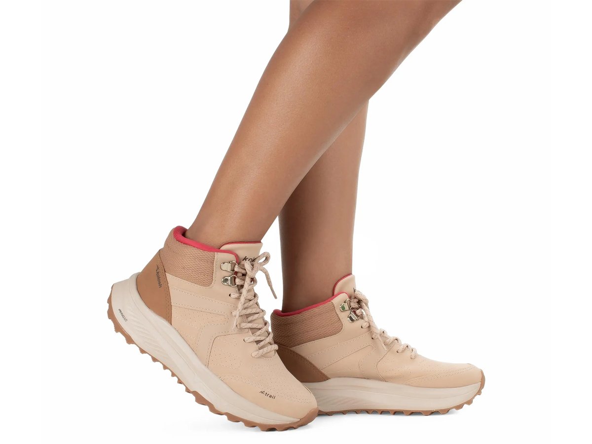 Tênis Kolosh Feminino Adventure Caminhada Granola/Camelo/Magenta